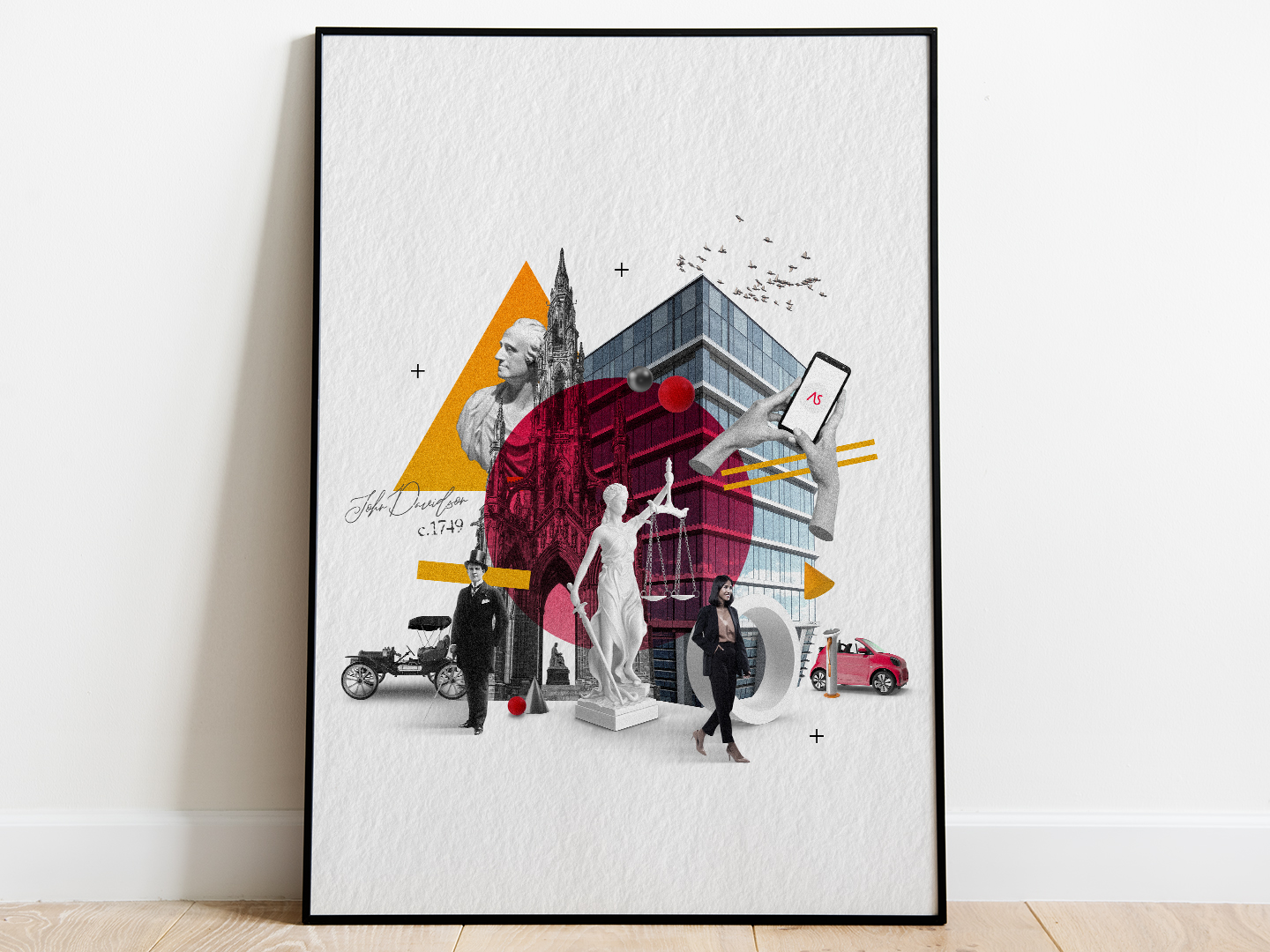 Bespoke Anderson Strathern location illustrations